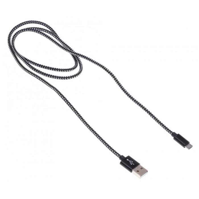 картинка Кабель Buro USB 2.0 A->Micro b 1м Braided (485604) от магазина КомпьютерЦентр
