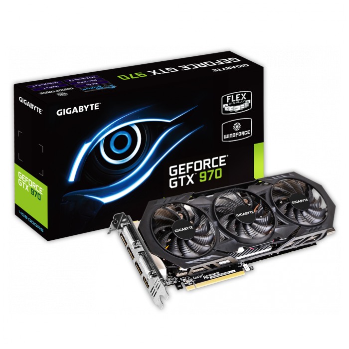 картинка Видеокарта Gigabyte 4Gb DDR5 GeForce GTX970 WF3 OC (GV-N970WF3OC-4GD) от магазина КомпьютерЦентр