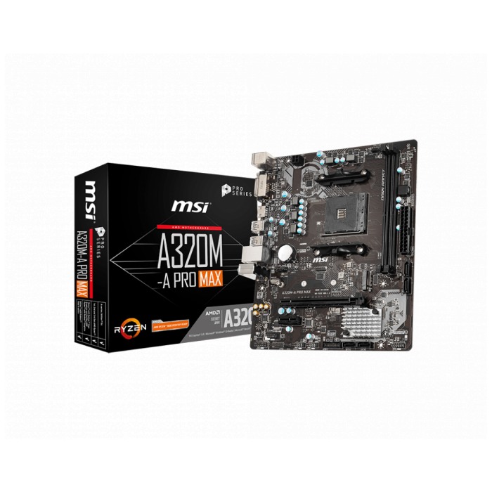 картинка Материнская плата MSI A320M-A PRO MAX AM4 (A320M-A PRO MAX) от магазина КомпьютерЦентр