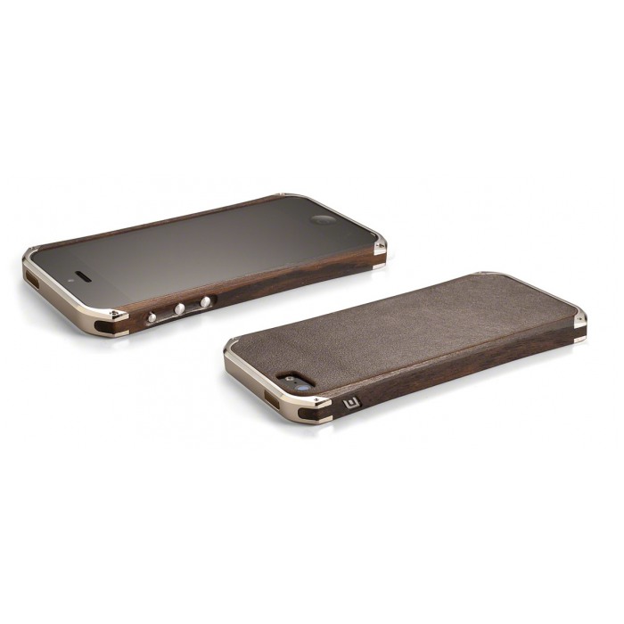 картинка Чехол Element Case Ronin First Edition Nickel/ Ziricote Wood for iPhone 5 от магазина КомпьютерЦентр