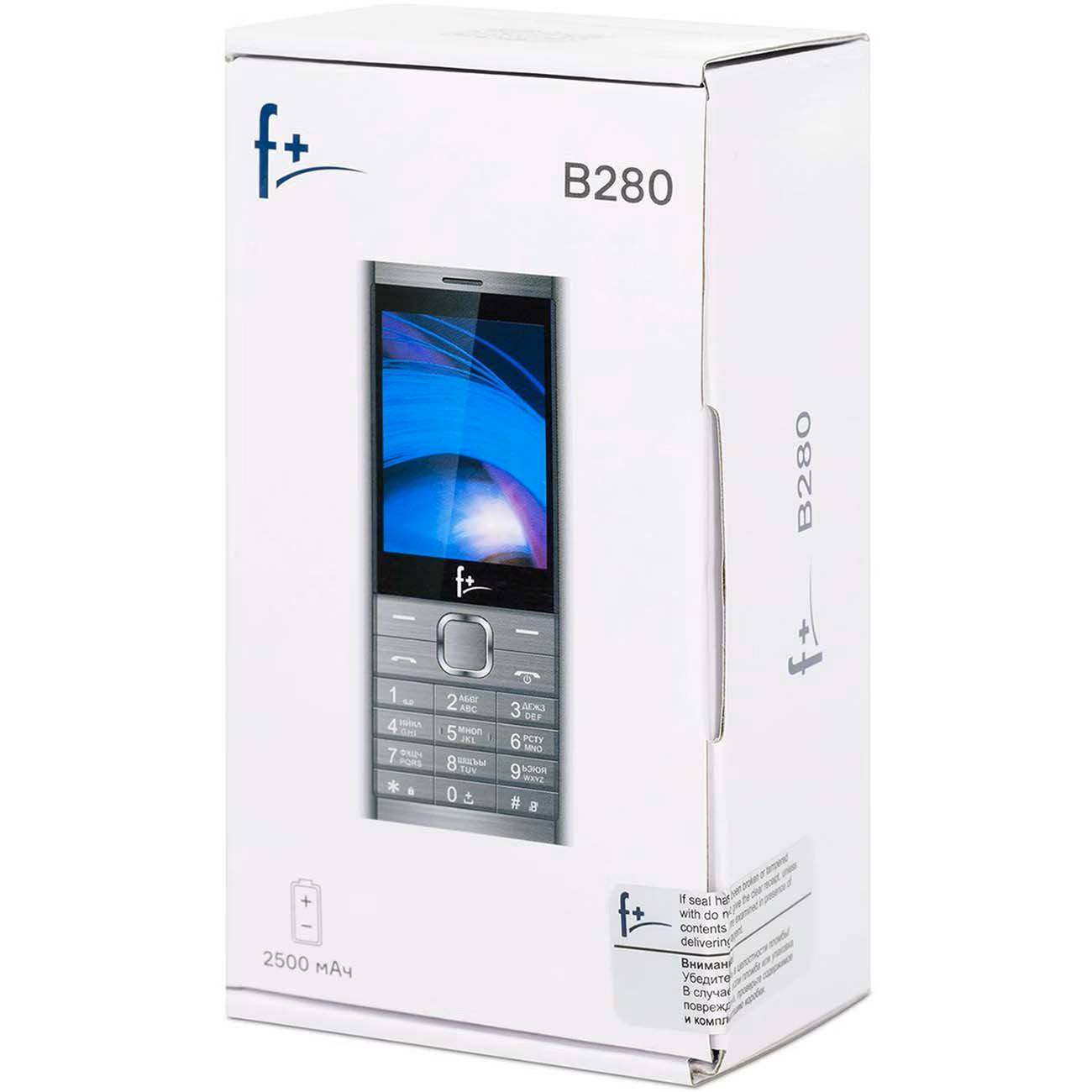 картинка Мобильный телефон F+ B280 Dark Grey от магазина КомпьютерЦентр