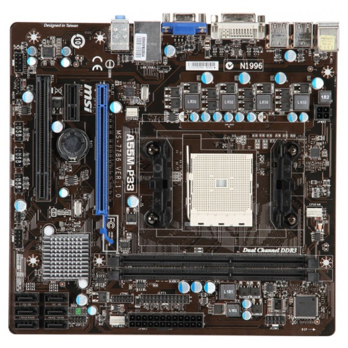 картинка Материнская плата MSI A55M-P33 (A55M-P33) от магазина КомпьютерЦентр