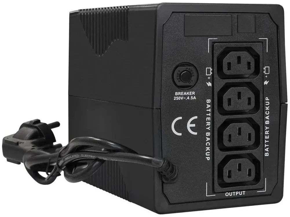 картинка ИБП ExeGate Power Back BNB-1000.LED.AVR.4C13 1000VA/ 550W (EX292783RUS), LED, AVR, 4*C13, черный от магазина КомпьютерЦентр
