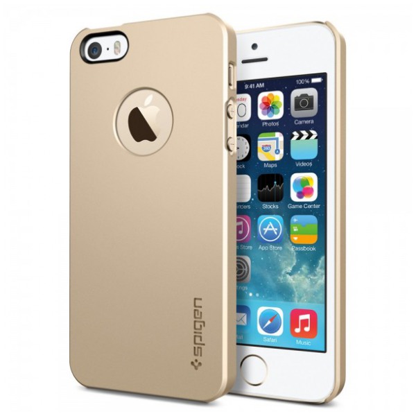 картинка Чехол SGP Case Ultra Thin Air A Champagne Gold for iPhone 5/ 5S (SGP10607) от магазина КомпьютерЦентр