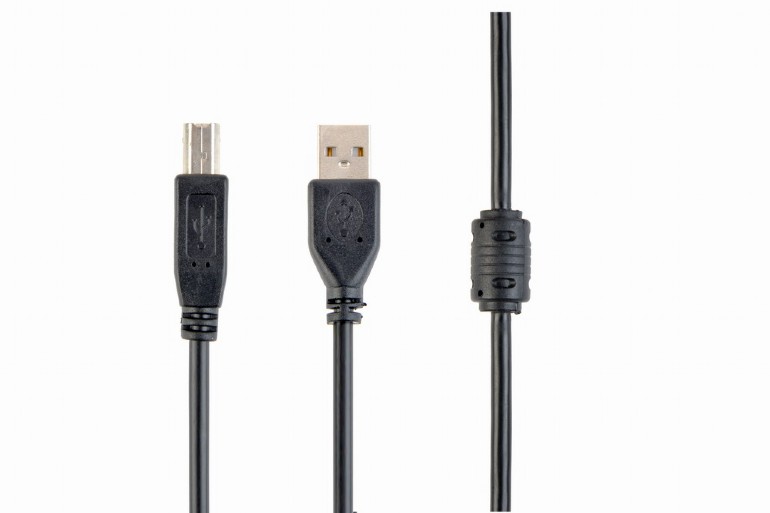 картинка Кабель USB 2.0 Pro Gembird/ Cablexpert Pro CCF-USB2-AMBM-6, AM/ BM, 1.8м, позол конт, фер.кол от магазина КомпьютерЦентр