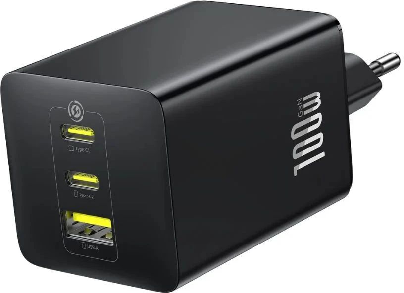 картинка СЗУ Baseus EnerFill FE11 Fast Charger 2C+U 100W Cosmic Black от магазина КомпьютерЦентр