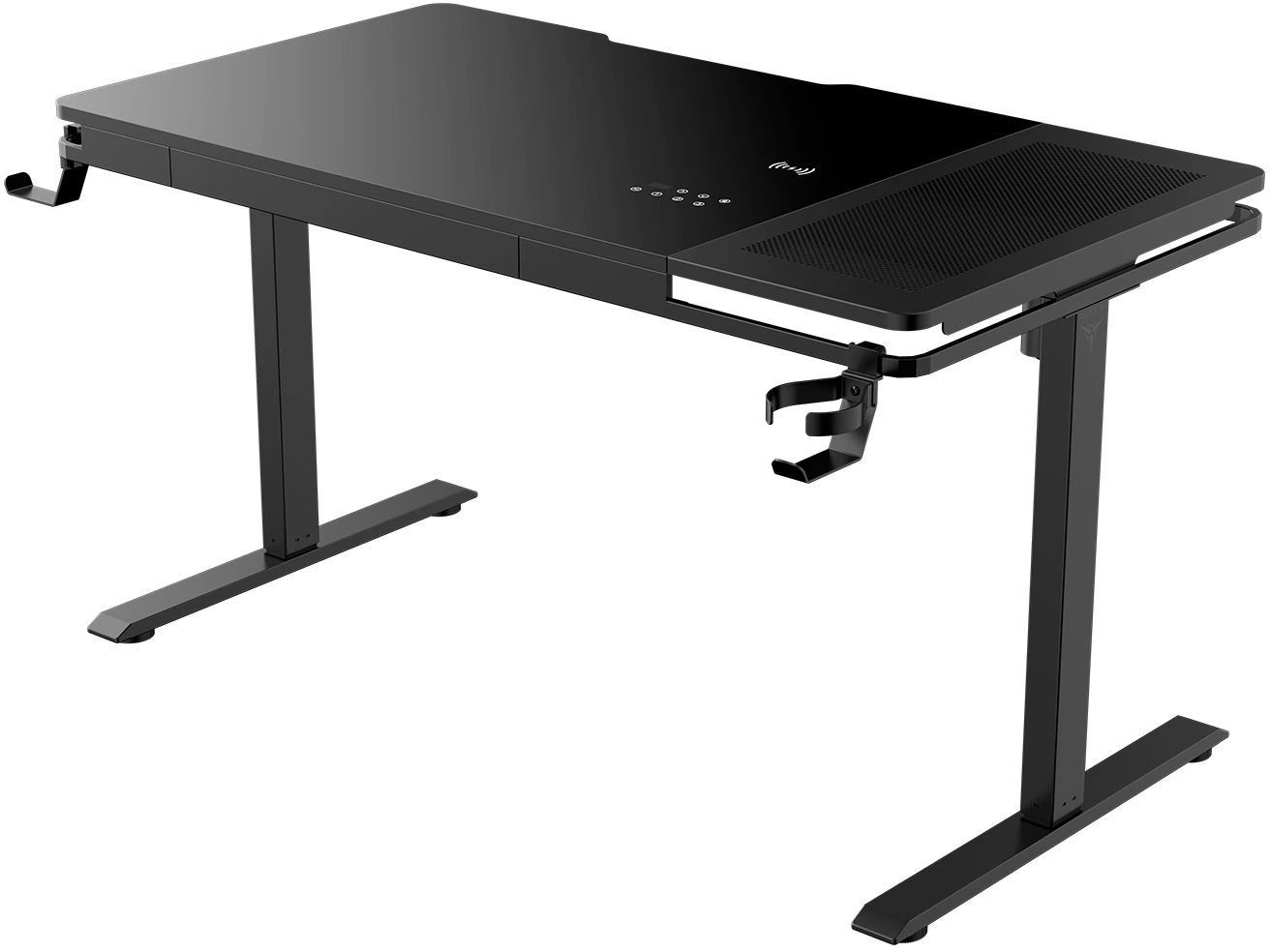 картинка Стол компьютерный ZONE 51 e-Artorias черный ЛДСП, 130 см x 118 см x 70 см от магазина КомпьютерЦентр