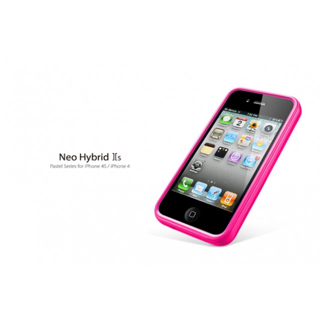 картинка Чехол SGP Case Neo Hybrid 2S Pastel Series Fantasia Hot Pink for iPhone 4/ 4S (SGP08397) от магазина КомпьютерЦентр
