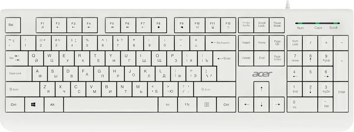 картинка Комплект Acer OCC400 клав:белый мышь:белый USB (ZL.ACCCC.014) от магазина КомпьютерЦентр