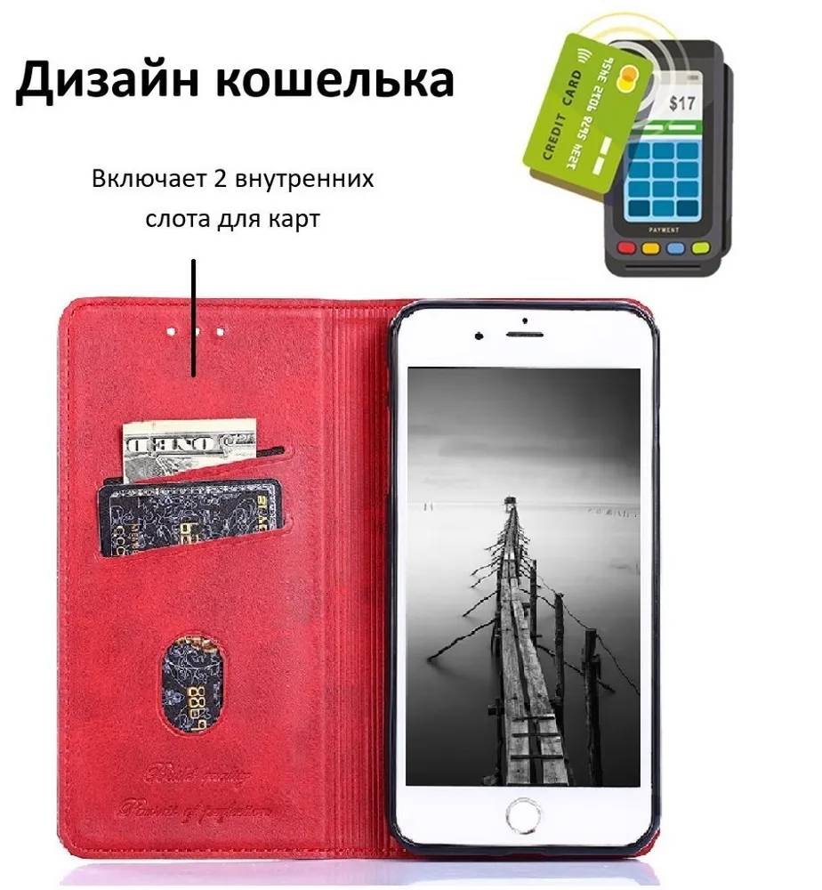 картинка Чехол книжка elitcase для Apple iPhone 11 Красный от магазина КомпьютерЦентр