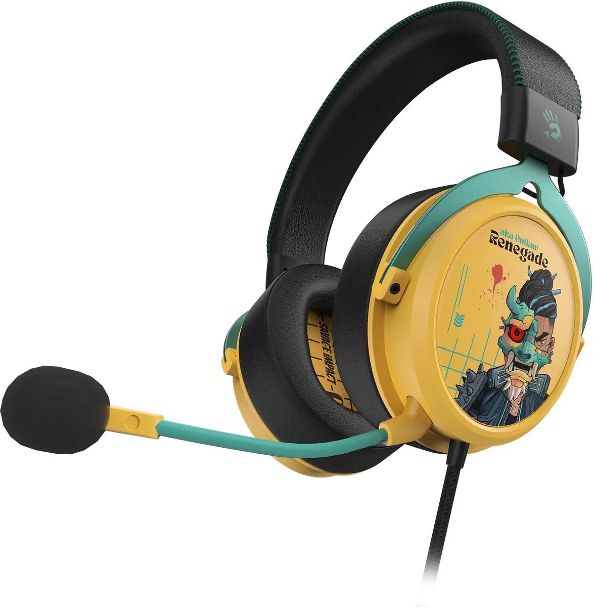 картинка Игровая гарнитура A4Tech Bloody M595 2024, желтый от магазина КомпьютерЦентр