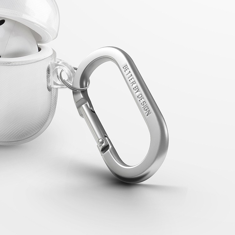 картинка Чехол Uniq Glase TPU case Glossy Clear для Airpods 4, прозрачный от магазина КомпьютерЦентр