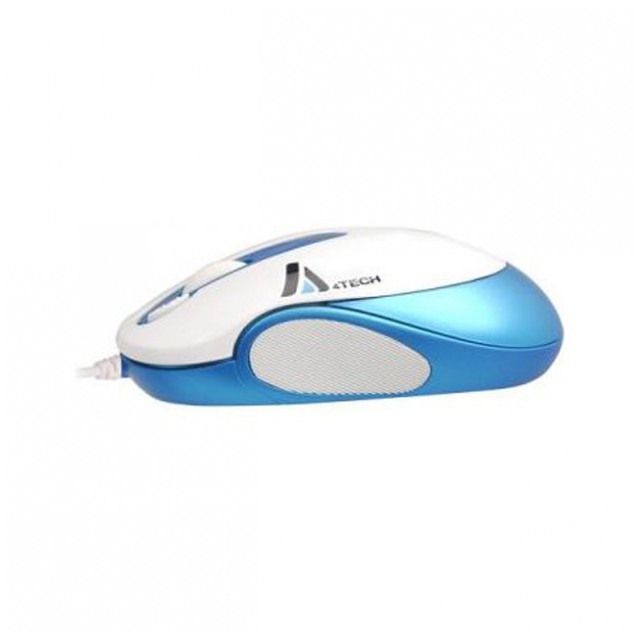 картинка Мышка A4tech K4-28D White-Blue USB (K4-28D-3) от магазина КомпьютерЦентр