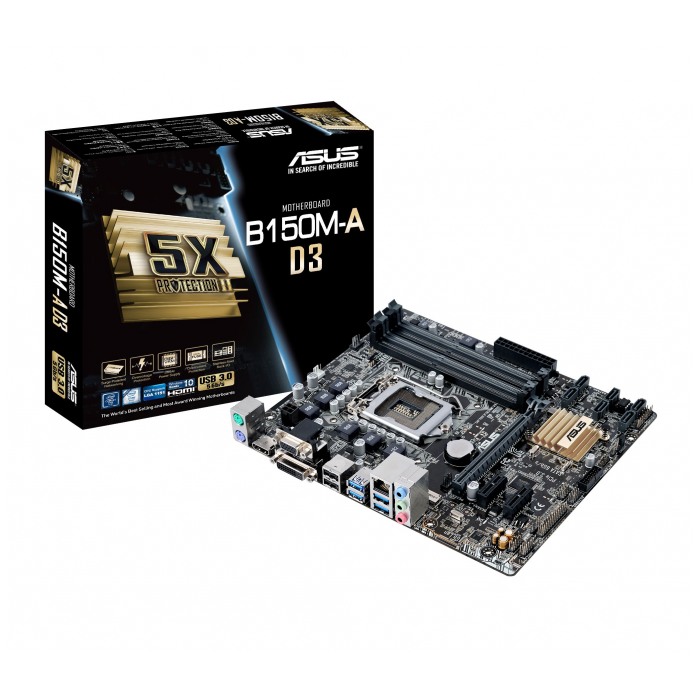 картинка Материнская плата Asus B150M-A D3 (B150M-A D3) от магазина КомпьютерЦентр