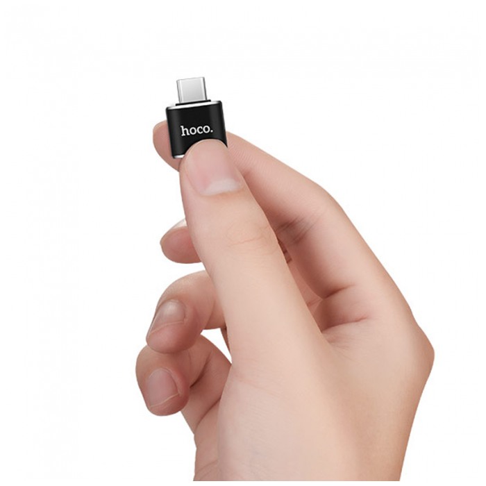 картинка Адаптер HOCO OTG Type-C/ USB Black UA5 (UA5) от магазина КомпьютерЦентр
