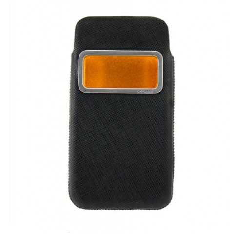 картинка Чехол Capdase Smart Pocket Case ID Luxe Black/Orange for iPhone 4/4S (DPIH4S-H217) от магазина КомпьютерЦентр