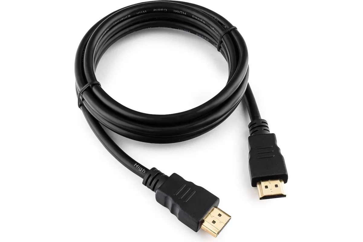 картинка Кабель HDMI Cablexpert CC-HDMI4-6, 1,8м, v2.0, медь, 19M/ 19M, черный, позол.разъемы, экран, пакет от магазина КомпьютерЦентр