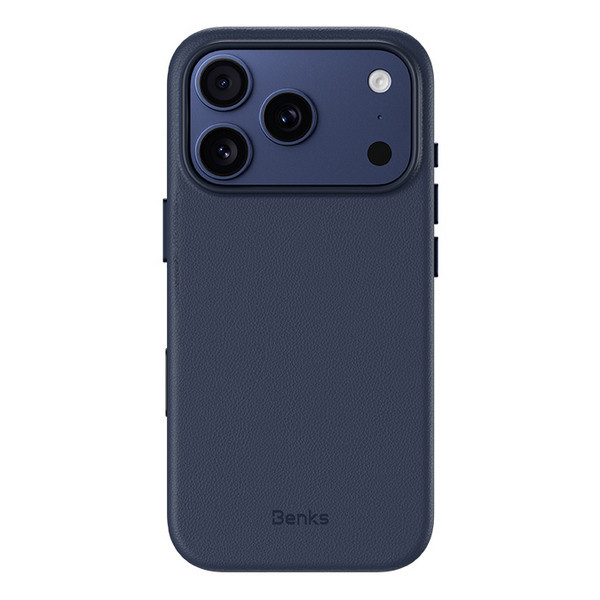 картинка Чехол из экокожи Benks VitaPro Protective Case (MagSafe) для iPhone 17 Pro 6.3'', цвет синий (Blue) (C.K.QY.AP.BE.A069) от магазина КомпьютерЦентр