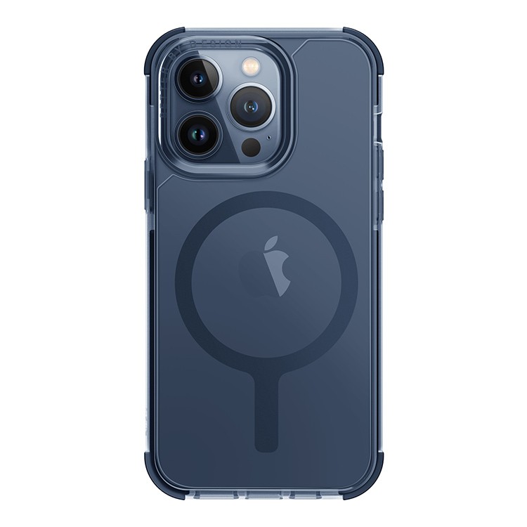 картинка Чехол Uniq HYBRID MAGCLICK CHARGING (MagSafe) COMBAT (AF) для iPhone 15 Pro 6.1'', синий дым (Smoke Blue) IP6.1P(2023)-COMAFMSBU от магазина КомпьютерЦентр