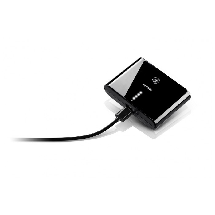 картинка Аккумулятор внешний Philips USB Charger DLP 10400 mAh Black (Power Bank) (DLP10402B/97) от магазина КомпьютерЦентр