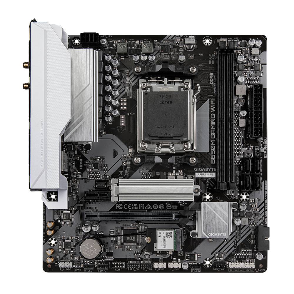 картинка Материнская плата GIGABYTE B650M GAMING WIFI AM5, AMD B650, 2xDDR5, Micro-ATX от магазина КомпьютерЦентр