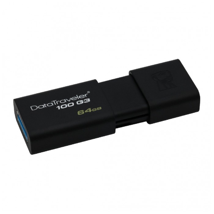 картинка Флешка USB Kingston 64Gb DataTraveler100 G3 (DT100G3/64GB) от магазина КомпьютерЦентр
