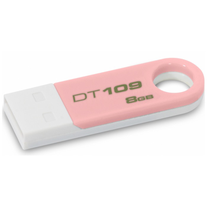 картинка Флешка USB Kingston 8Gb DataTraveler 109 Pink/White (KG-U498G-N) от магазина КомпьютерЦентр