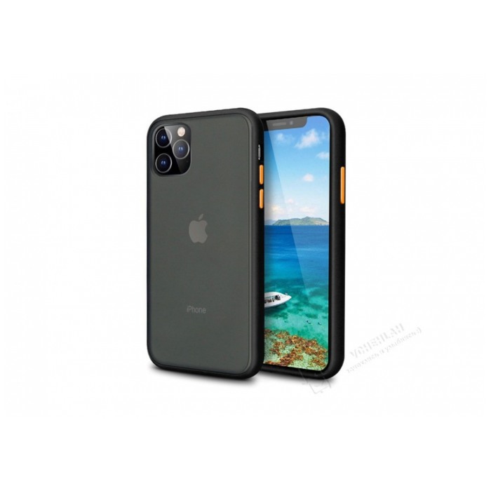 картинка Чехол Totu Gingle series Silicone/ Plastic for iPhone 11 Pro Max 6.5'' Black/ Yellow AA075 от магазина КомпьютерЦентр