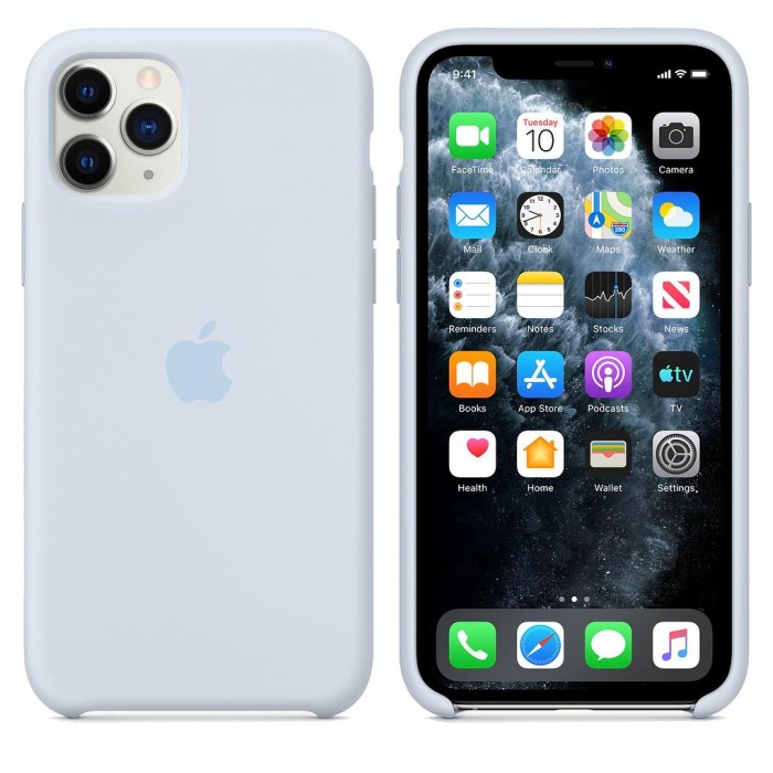 картинка Чехол Apple Silicone Case Simple for iPhone 12 mini Светло-Голубой от магазина КомпьютерЦентр