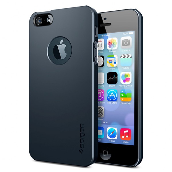 картинка Чехол SGP Case Ultra Thin Air A Metal Slate for iPhone 5/ 5S (SGP10501) от магазина КомпьютерЦентр