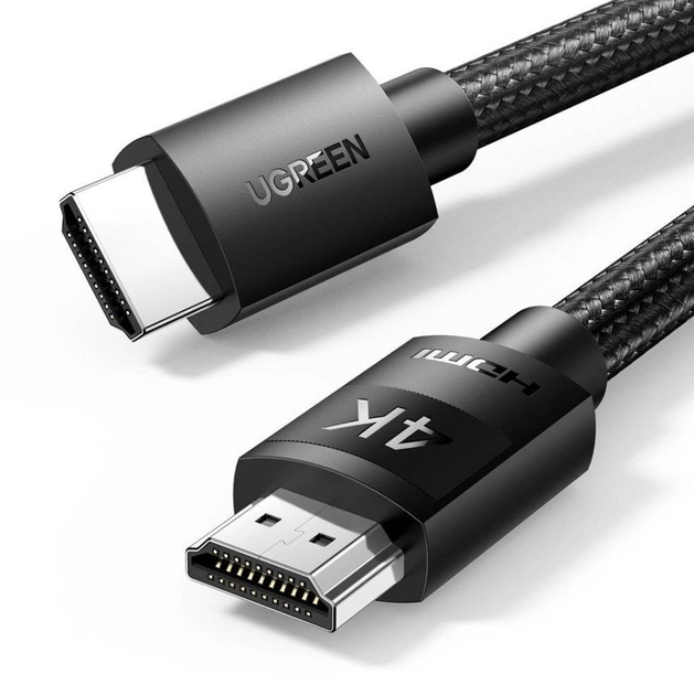 картинка Кабель HDMI - HDMI 1m v2.0 4k Ugreen Black 30999 от магазина КомпьютерЦентр