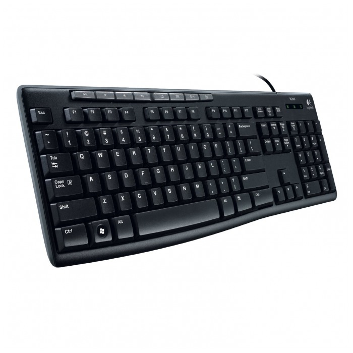 картинка Клавиатура Logitech Media Keyboard K200 USB Black (920-002746) от магазина КомпьютерЦентр