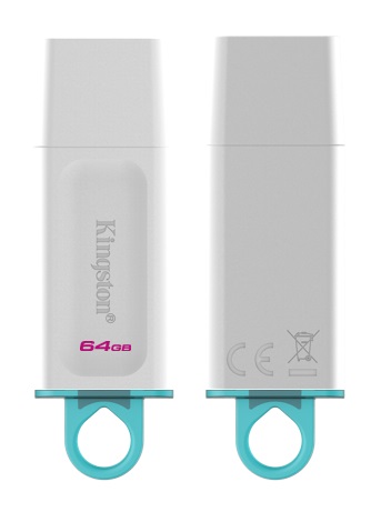 картинка USB3.1 64Gb флеш накопитель Kingston DataTraveler Exodia White/ Бирюза (KC-U2G64-5R) от магазина КомпьютерЦентр