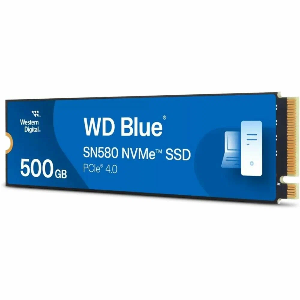 картинка SSD накопитель 500 Гб WesternDigital Blue SN580 M.2 2280 PCI-E x4 NVMe (WDS500G3B0E) от магазина КомпьютерЦентр