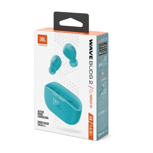 картинка Беспроводные TWS наушники JBL Wave Buds 2 Blue с активным шумоподавлением от магазина КомпьютерЦентр