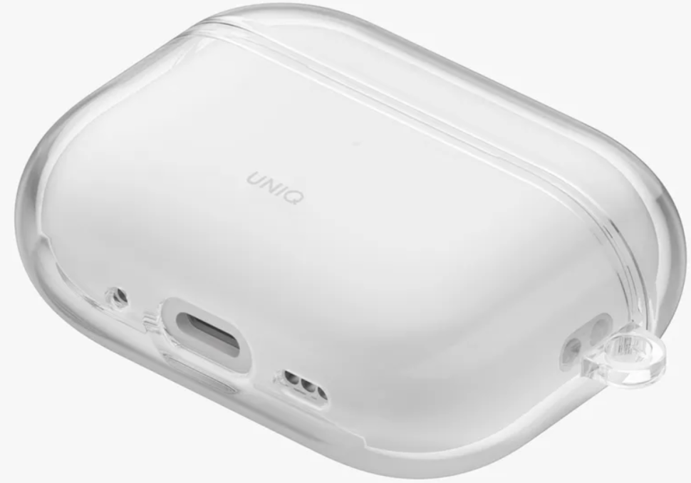 картинка Чехол Uniq Glase TPU Glossy Clear для AirPods Pro 3, прозрачный от магазина КомпьютерЦентр