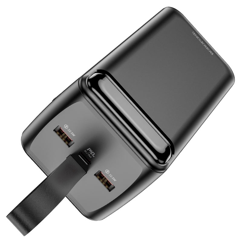 картинка Внешний аккумулятор BOROFONE BJ14D Course 22.5W+PD20W fully compatible power bank(50000mAh) black от магазина КомпьютерЦентр
