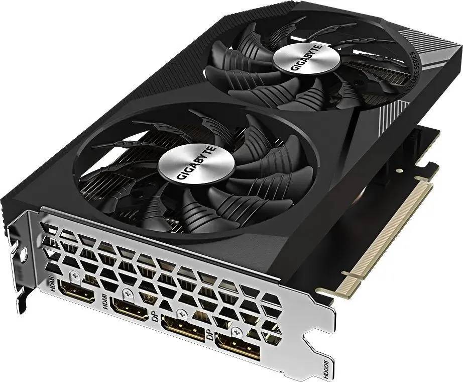 картинка Видеокарта 8Gb GDDR6 GeForce RTX 3050 Gigabyte Windforce PCI-E 4.0 (GV-N3050WF2OCV2-8GD) от магазина КомпьютерЦентр
