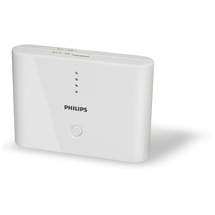 картинка Аккумулятор внешний Philips USB Charger DLP 10400 mAh White (DLP10402/97) от магазина КомпьютерЦентр