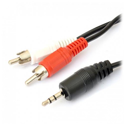 картинка Кабель DeTech Аудио DC3.5-> 2RCA minijack (M) > 2 тюльпана (М) 1.8m от магазина КомпьютерЦентр