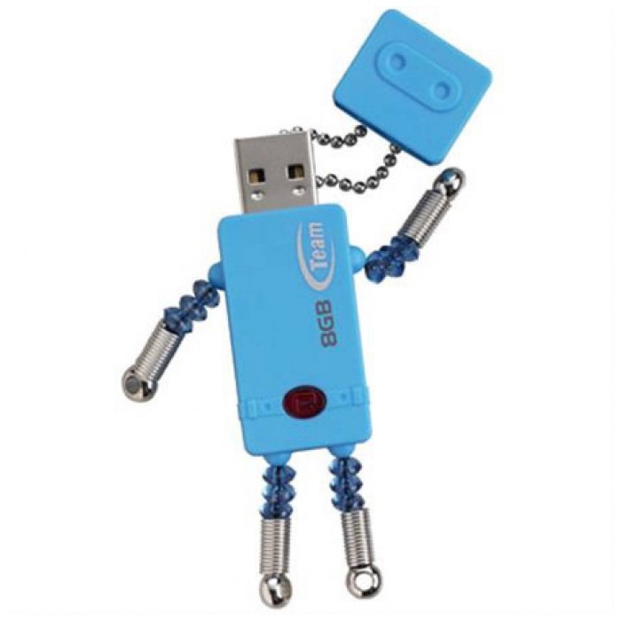 картинка Флешка USB Team 8Gb T-Bot Blue от магазина КомпьютерЦентр