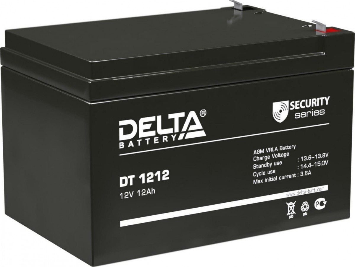 картинка Аккумулятор для ИБП Delta DT 1212 12В 12Ач от магазина КомпьютерЦентр