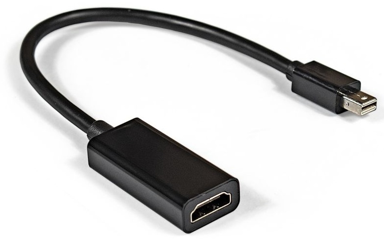 картинка Кабель-переходник Exegate (EX284922RUS) miniDisplayPort-HDMI ExeGate EX-mDPM-HDMIF-0.15 (mini20M/ 19F, 0,15м) от магазина КомпьютерЦентр