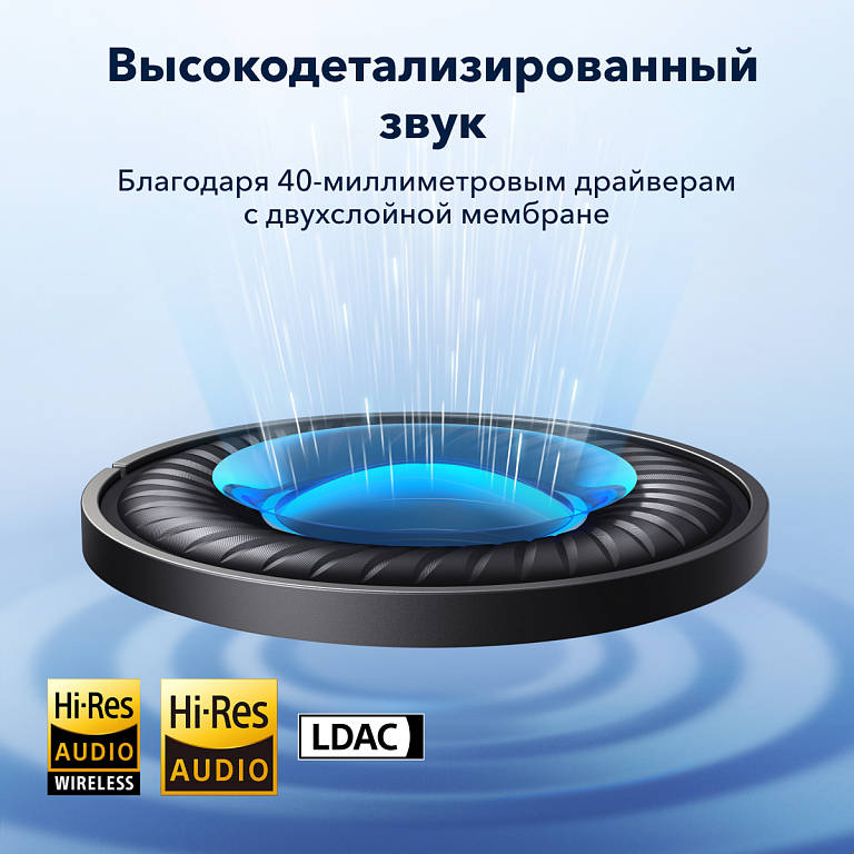 картинка Bluetooth гарнитура Anker Soundcore Q45 A3040 White от магазина КомпьютерЦентр