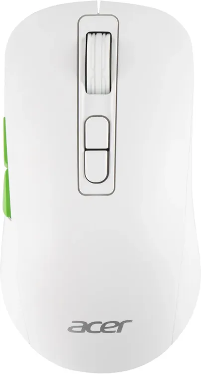 картинка Мышка Acer OMR311, оптическая, беспроводная, 2400dpi, BT/ Radio USB, 7but, белый (ZL.MCECC.034) от магазина КомпьютерЦентр