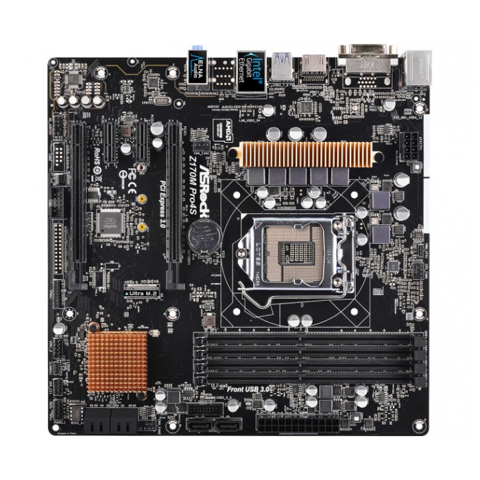 картинка Материнская плата ASRock Z170M PRO4S S1151 (Z170M PRO4S) от магазина КомпьютерЦентр
