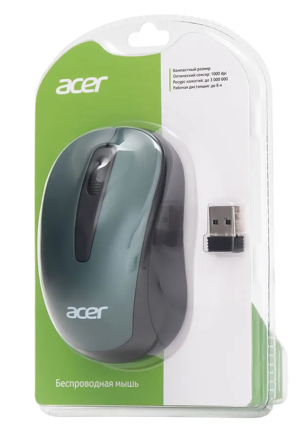картинка Мышка Acer OMR135 Green (ZL.MCEEE.01I) от магазина КомпьютерЦентр