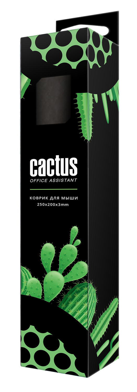 картинка Коврик для мыши Cactus Black Mesh черный CS-MP-D02S от магазина КомпьютерЦентр