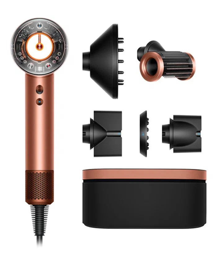 картинка Фен Dyson Supersonic Nural HD16 Strawberry Amber Silk с кейсом от магазина КомпьютерЦентр