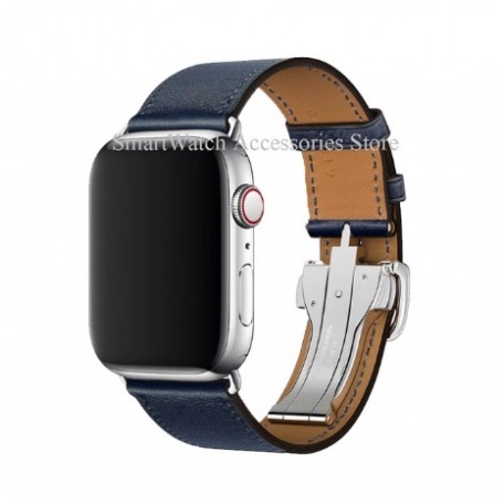 картинка Ремешок Hermes Navy for Apple Watch 44mm and 42mm от магазина КомпьютерЦентр